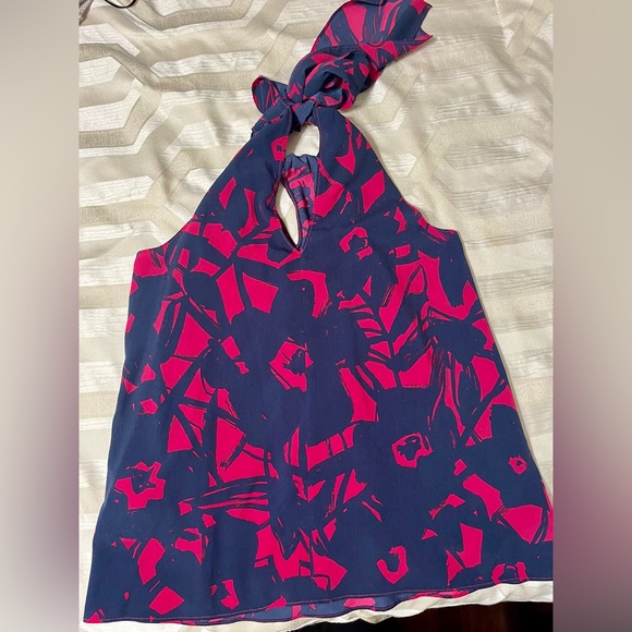 NWOT BANANA REPUBLIC Sleeveless Pattern Top, SZ M - Picture 2 of 4